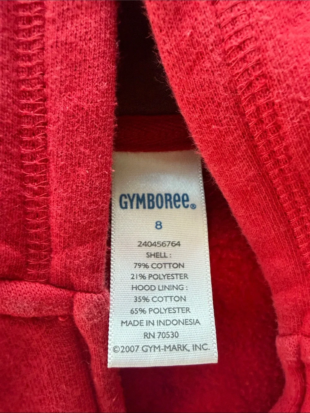 Gymboree Red Fleece Zip-Up Hoodie